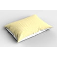 thumbnail image 2 of Ambesonne Polka Dots Pillow Sham 2 Pack, Nostalgic Pastel, 26"x20", Yellow White, 2 of 3