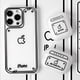 thumbnail image 3 of Funda de teléfono translúcida esmerilada para iPhone, carcasa protectora de silicona, línea bidimensional, cómic, iPhone 13 Pro Max, iPhone 14, 12, 11, XS, XR, X, 3 of 4