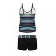 thumbnail image 3 of Danhjin Womens Tankini Swimsuits Athletic Two Piece Tummy Control Bathing Suits with Boy Shorts, 3 of 6