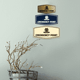 thumbnail image 3 of Fancy Emergency Point Sign (Blue) - Small, 3 of 4