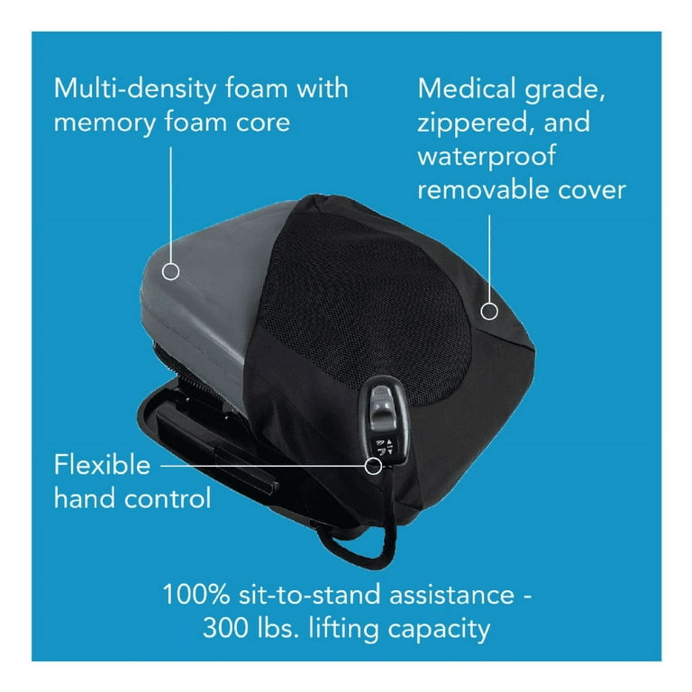 Carex Uplift Power Seat, Memory Foam, Mobility Assist for Seniors