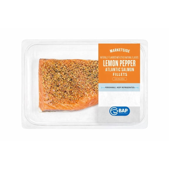 Marketside Fresh Lemon Pepper Atlantic Salmon, .95-1.05 lb