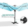 thumbnail image 6 of 10x10 FT Cantilever Patio Umbrella, 360° Rotating Offset Umbrella with Crank Lift, 100-Position Tilt., 6 of 6