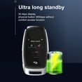 thumbnail image 4 of Mistaha Smart Key Fob with LCD Touchscreen for Cars - Easy Install, All Models Compatible - Black, Comfort Access Mode, Auto Lock/Unlock - Built-in Lithium Battery, Multi-Language Support - Zinc, 4 of 6