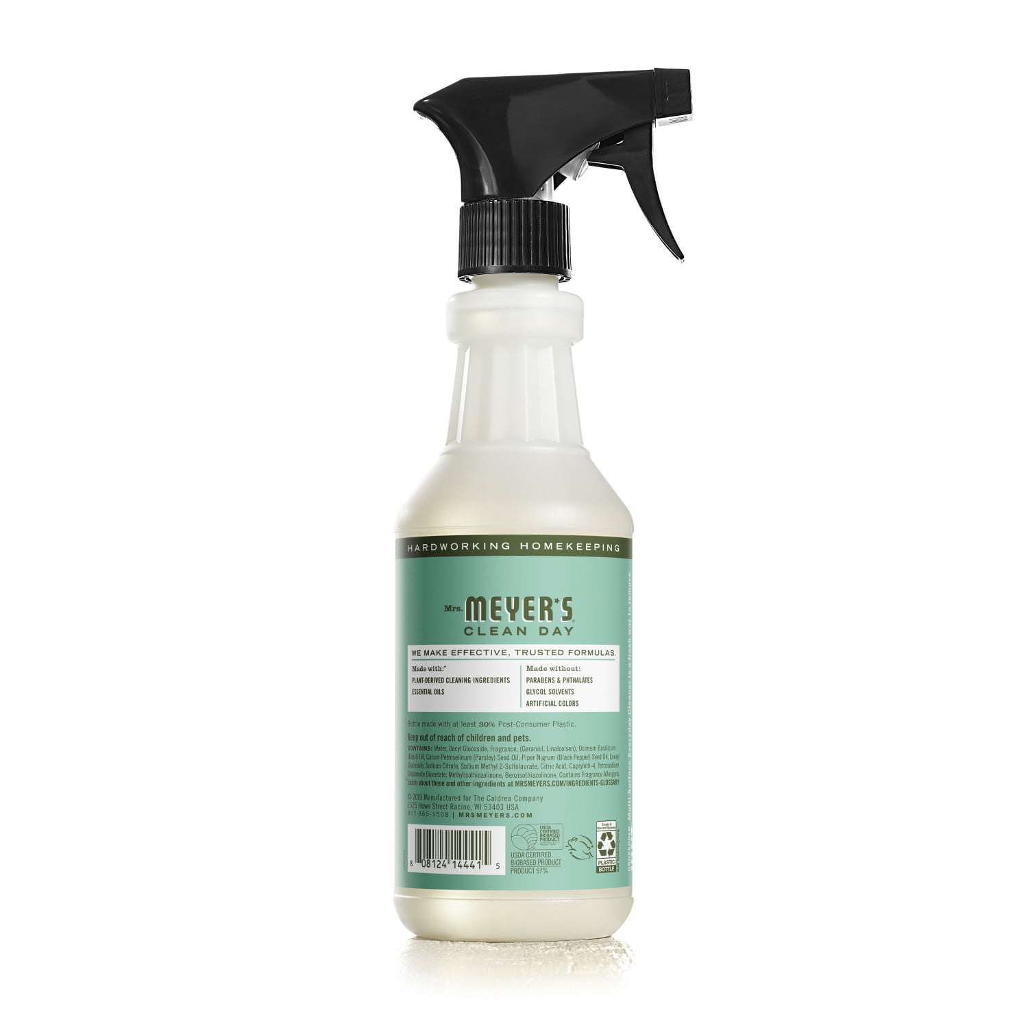 (3 pack) Mrs. Meyer's Clean Day Multi-Surface Everyday Cleaner, Basil Scent, 16 Fl Oz Bottle