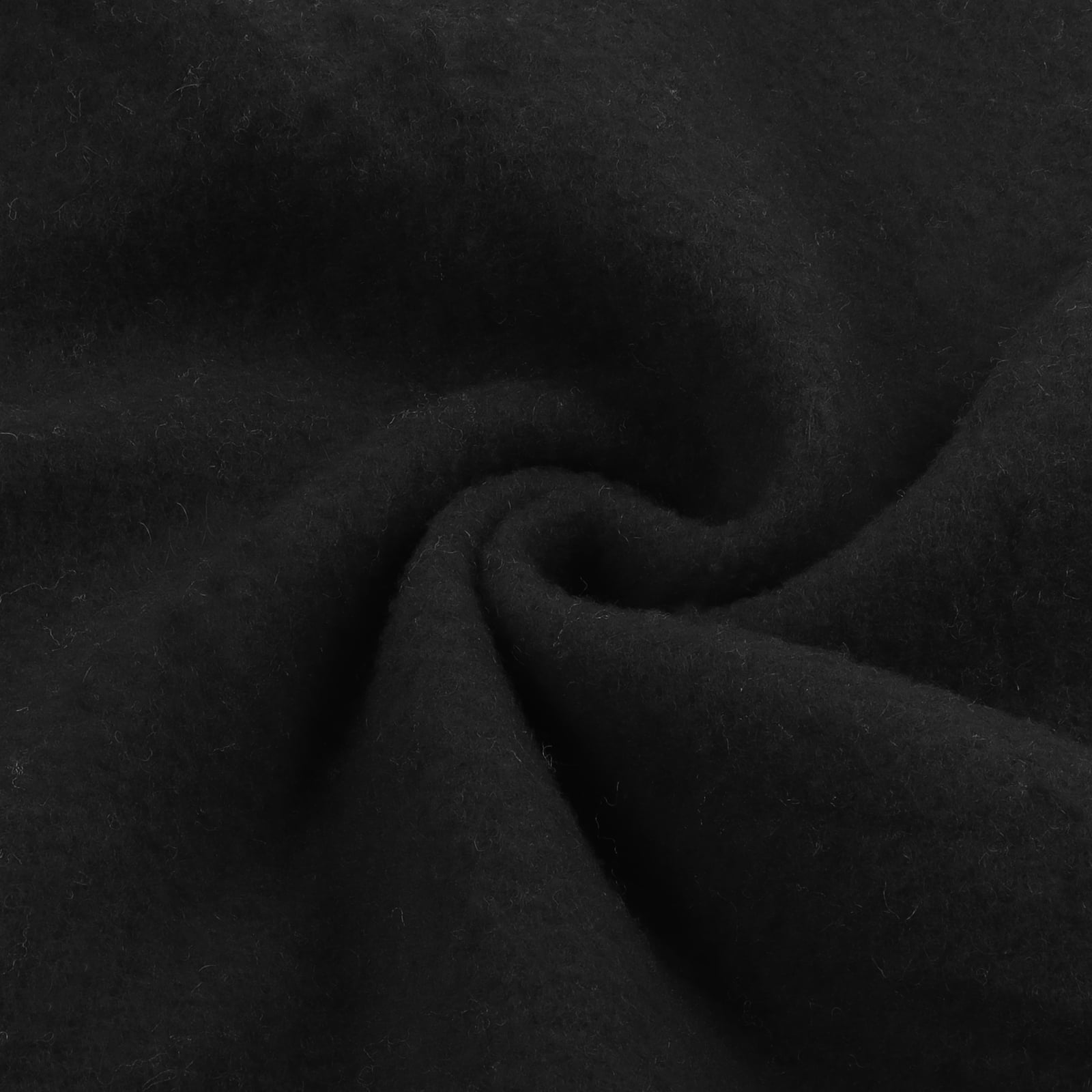 Wool Felt Pre Felted Wool Fabric for Padding,DIY Craftwork Sewing,Wet/Needle Felting (Black 1.5 Yard)