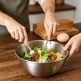thumbnail image 6 of FSAGAE Stainless Steel Camping Bowl Lightweight Metal Food Bowl for Hiking Picnic Outdoor Kitchen 7.7x3.3in Silver, 6 of 7