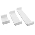 thumbnail image 1 of Wall Mounted Floating Shelves Set Of 3, Modern Display Hanging Shelves, White Shelves With  Brackets, Display Ledge, Storage Shelves For Room, Kitchen, Office, Home Decor, 1 of 8