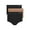 BLACK; DEEP GLOW; BLACK, variant on Hanes Originals Women's Seamless Rib Boyfit Underwear, 3-Pack
