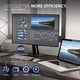 thumbnail image 3 of ViewSonic VP2468a Monitor IPS 1080p de 24 pulgadas con ergonomía avanzada, 100% sRGB Rec 709, LUT 3D de 14 bits, cuidado de la vista, USB C de 65 W, RJ45, HDMI, DP Daisy Chain para el hogar y la ofici, 3 of 5