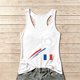 thumbnail image 1 of Women's Football Graphic Tank Tops, Women's Sleeveless Running Tank Top, Breathable Lightweight Sports Vest for Workout, Gym, Yoga, Training for Soccer Tournament 2026 White Size: S, 1 of 5