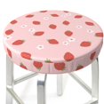 thumbnail image 6 of Goofa Hand Drawn Strawberry Printed Stool Covers Round, Waterproof Round Bar Stool Covers Anti-Slip Round Bar Stool Seat Cover with Elastic Bands Durable -, 6 of 7