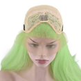 thumbnail image 5 of Synthetic Lace Front Wig Straight Lace Wigs Mixed Green Wig Hair Replacement Wigs, 5 of 5