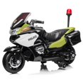 thumbnail image 1 of 24V Police Officer Ride-On Motorcycle w/ Removable Stabilizing Wheels, SD, USB, 1 of 3