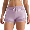 thumbnail image 3 of Trendfront Womens Lightweight Workout Shorts High Waisted Mesh Patchwork with Pockets Drawstring Athletic Shorts for Yoga and Gym, 3 of 6
