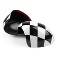 thumbnail image 3 of 2 Checkered Rearview Mirror Covers for Mini Cooper, 3 of 5