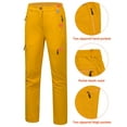 thumbnail image 4 of Mapamyumco Women’s Softshell Pants Winter Hiking Ski Snowboarding Pants, Fleece Lined and Water Resistance Yellow M, 4 of 7