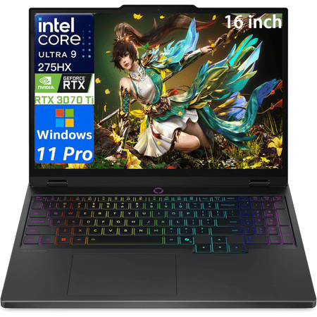 Lenovo Legion 5i 16" Gaming Laptop, WQXGA 240Hz Display, Intel Core Ultra 9-275HX, NVIDIA GeForce RTX 5070, 32GB DDR5 RAM, 1TB SSD, Wi-Fi 7, RGB Backlit, Win 11 Pro
