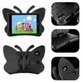 thumbnail image 4 of iPad 10.2 Case (9th/8th/7th Generation, 2021/2020/2019 Release), Kids Friendly Shockproof Butterfly Wing Kickstand Rugged Light Weight EVA Protective Cover, Black, 4 of 6