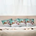thumbnail image 7 of Ambesonne Christmas Throw Pillow Cover 4 Pack, Snowman and Boxes, 20", Multicolor, 7 of 7