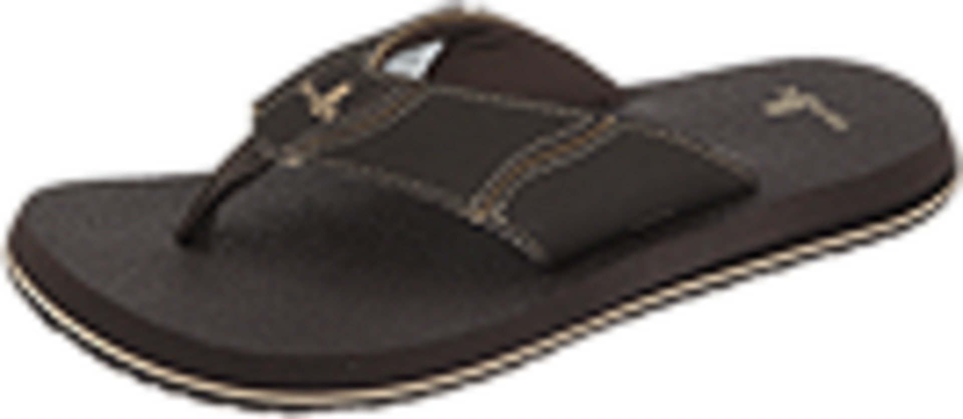 Sanuk Men's Fault Line Flip Flop, Brown 