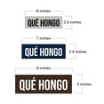 thumbnail image 5 of Signs ByLITA Basic Que hongo Sign (Brushed Gold) - Large, 5 of 6
