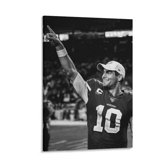 Jimmy Garoppolo Retro Poster Art Gifts Canvas Painting Poster Wall Art Decorative Picture Prints Modern Decor 08x12inch(20x30cm)