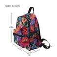 thumbnail image 3 of FORMRS Kids School Backpack with Front Zippered Pocket 12" Student Travel Daypack, Serene Floral Pattern, 3 of 6