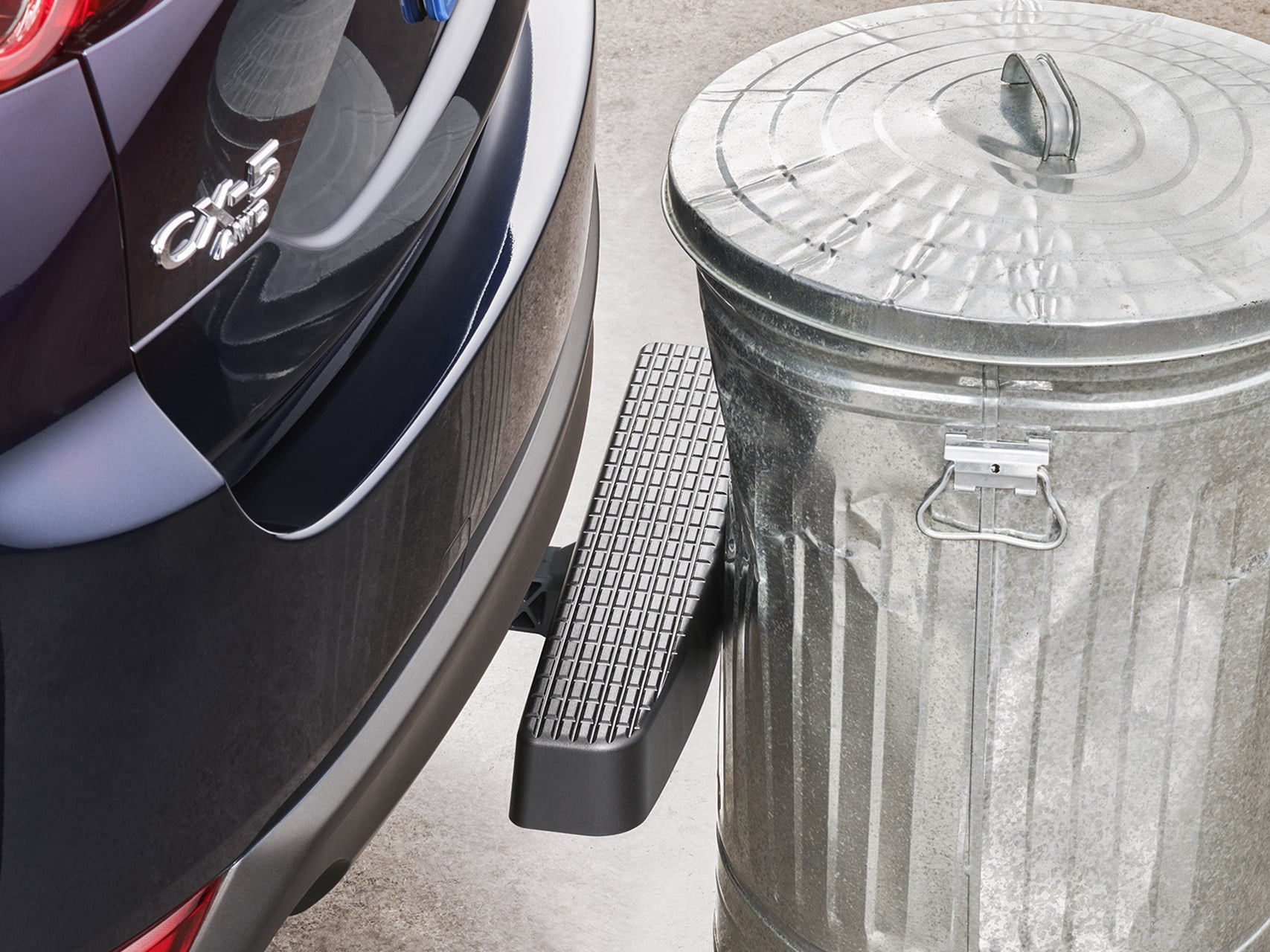 WeatherTech BumpStepXL with Standard Plated Hardware - Hitch Mounted Step and Bumper Protection