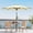 Jaune, variante sur Bingirl Parasol de Patio Résistant aux UV de 9 Pi - 8 Nervures Robustes, Parasol de Table avec Inclinaison à Bouton-Poussoir Facile. Grand Parasol pour Piscine, Cour et Jardin. Beige