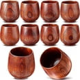thumbnail image 1 of 10 Pieces Wooden Tea Cup Coffee Mug Water 6 oz, 1 of 5