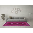 thumbnail image 3 of Ahgly Company Indoor Round Oriental Pink Traditional Area Rugs, 6' Round, 3 of 4