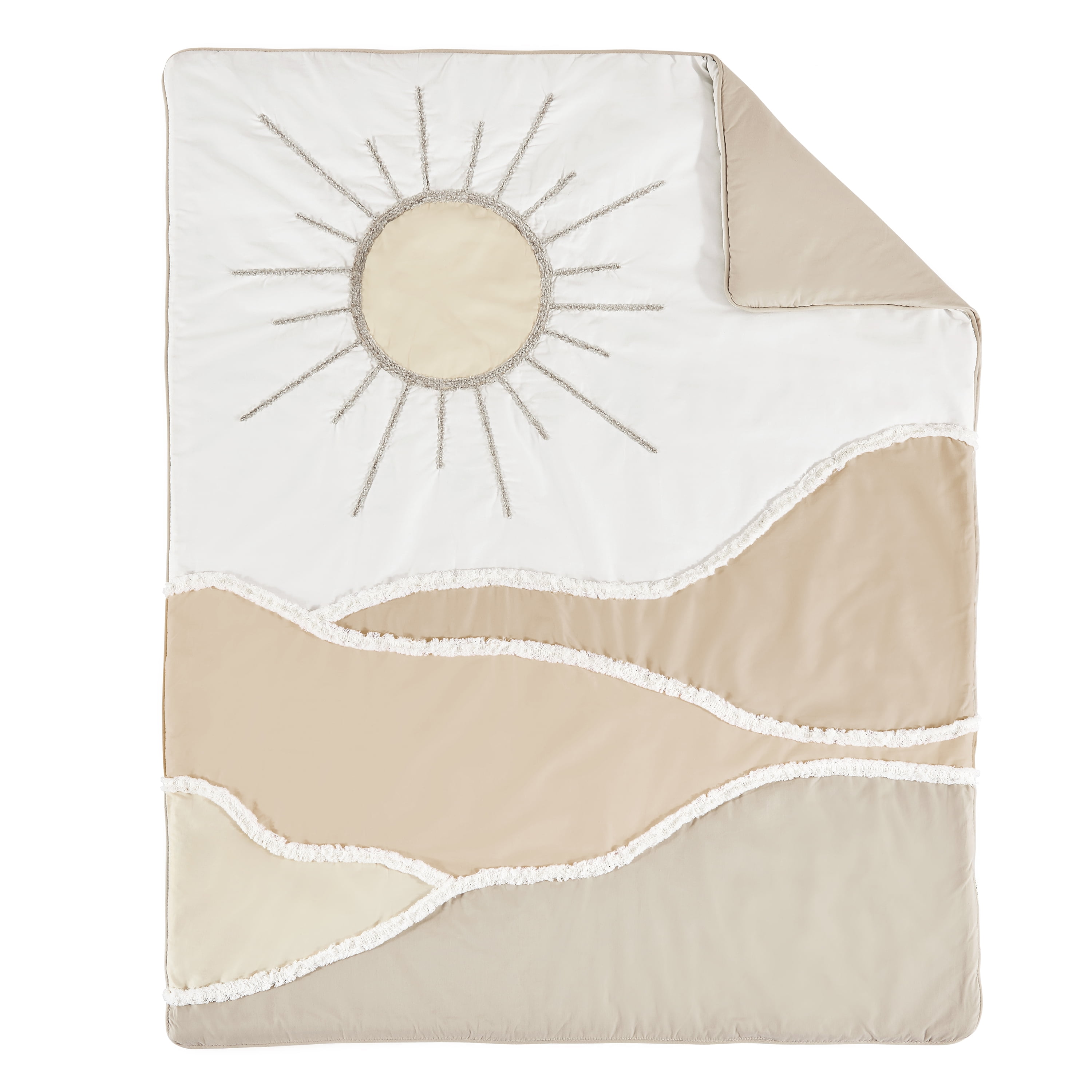 Sweet Jojo Designs Desert Sun Beige Ivory 4 Piece Crib Bedding Set