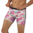 thumbnail image 2 of Rocae Purple Watercolor Flowers for Stretch Moisture-Wicking Underwear,Men's Underwear Boxer Briefs Medium, 2 of 9