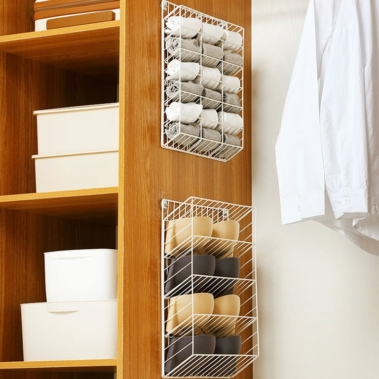 Iron Underwear Shelf Underwear Bra Sock Display Stand Metal Storage Holder  for Home Bedroom Dormitory Wall Mounted Hanger Rack 