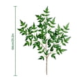 thumbnail image 2 of Yinkuu Large Size 1pc Artificial Bamboo Leaves Branch For Home Shop Decoration Faux Greenery Stem Fake Plant, 2 of 11