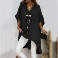 thumbnail image 2 of T-shirt à Manches Courtes Femmes Mode Été Décontracté en Vrac Col en V Manches Courtes Tops Blouse, 2 of 6