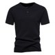 thumbnail image 2 of pstuiky camisetas para hombre, Camiseta de manga corta con cuello en V doble para hombre, talla grande, moda Fallow Priming. camisas casuales para hombre xxxl, 2 of 4