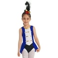 thumbnail image 4 of iiniim Girls Circus Ringmaster Sleeveless Dance Dress Leotard Bodysuit Halloween Cosplay Costumes Royal Blue 8, 4 of 7