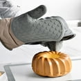 thumbnail image 3 of JVMU Home Oven Mitts Double Sided Silicone Gloves Heat Resistant Non-Slip Suitable for Cooking Baking, 1PC, 3 of 7
