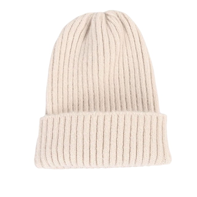 Gorro de punto con puños, ligero, gorra de , talla única, cálido y para hombres y mujeres Beige Colco Gorros Beanie