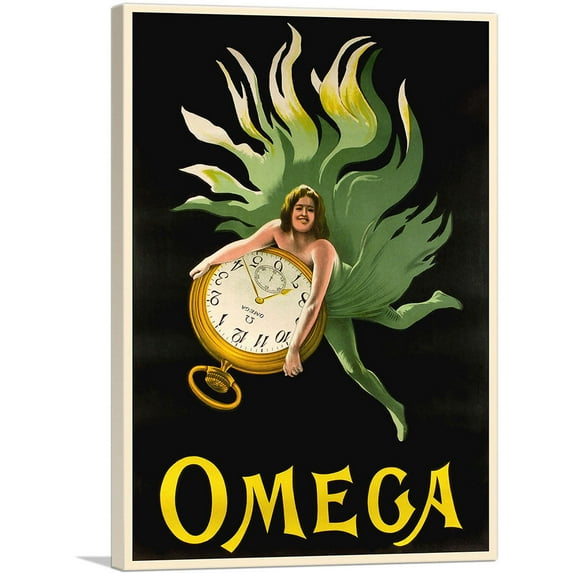 ARTCANVAS Omega 1910 Canvas Art Print by Leonetto Cappiello - Size: 26" x 18" (1.50" Deep)