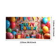 thumbnail image 2 of Colorful Balloon Happy Birthday Backdrop Party Background Decorations Banner Photography Props Kids Celebration Event Supplies, 2 of 3