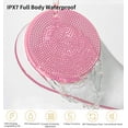 thumbnail image 5 of TiokMc Electric Body Bath Brush for Shower with USB Rechargeable Long Handle, 5-in-1 Body Exfoliation and Massage Deep Cleansing Set, Pink, 5 of 8