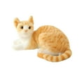 thumbnail image 4 of Gato de Peluche Realista Hugo Decoración Regalo de Cumpleaños Juguete de Simulación Naranja 40cm, 4 of 10