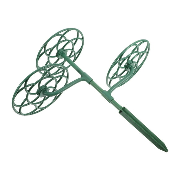 Minkissy Plant Peony Support Cage Green Plastic for Stability Enhancement 1Set