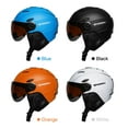thumbnail image 4 of MOON Unisex Integrated Ski Helmet with Goggles, Durable PC Shell & High-Density EPS Foam for Maximum Protection, Black, Size L, 4 of 7