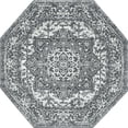 thumbnail image 3 of Unique Loom Medallion Richmond Rug Dark Gray/Ivory 7' 10" Octagon Medallion Traditional Perfect For Living Room Bed Room Dining Room Office, 3 of 8