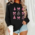 thumbnail image 2 of Frostluinai Christmas Sweatshirts for Women Funny Christmas Tree Xmas Cute Graphic Long Sleeve Sweat Shirt Womens Novelty Christmas Gifts, 2 of 7