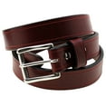 thumbnail image 3 of Mens 1 1/2 Burgundy Latigo Leather Belt With Saddle Groove Made In USA, 3 of 4